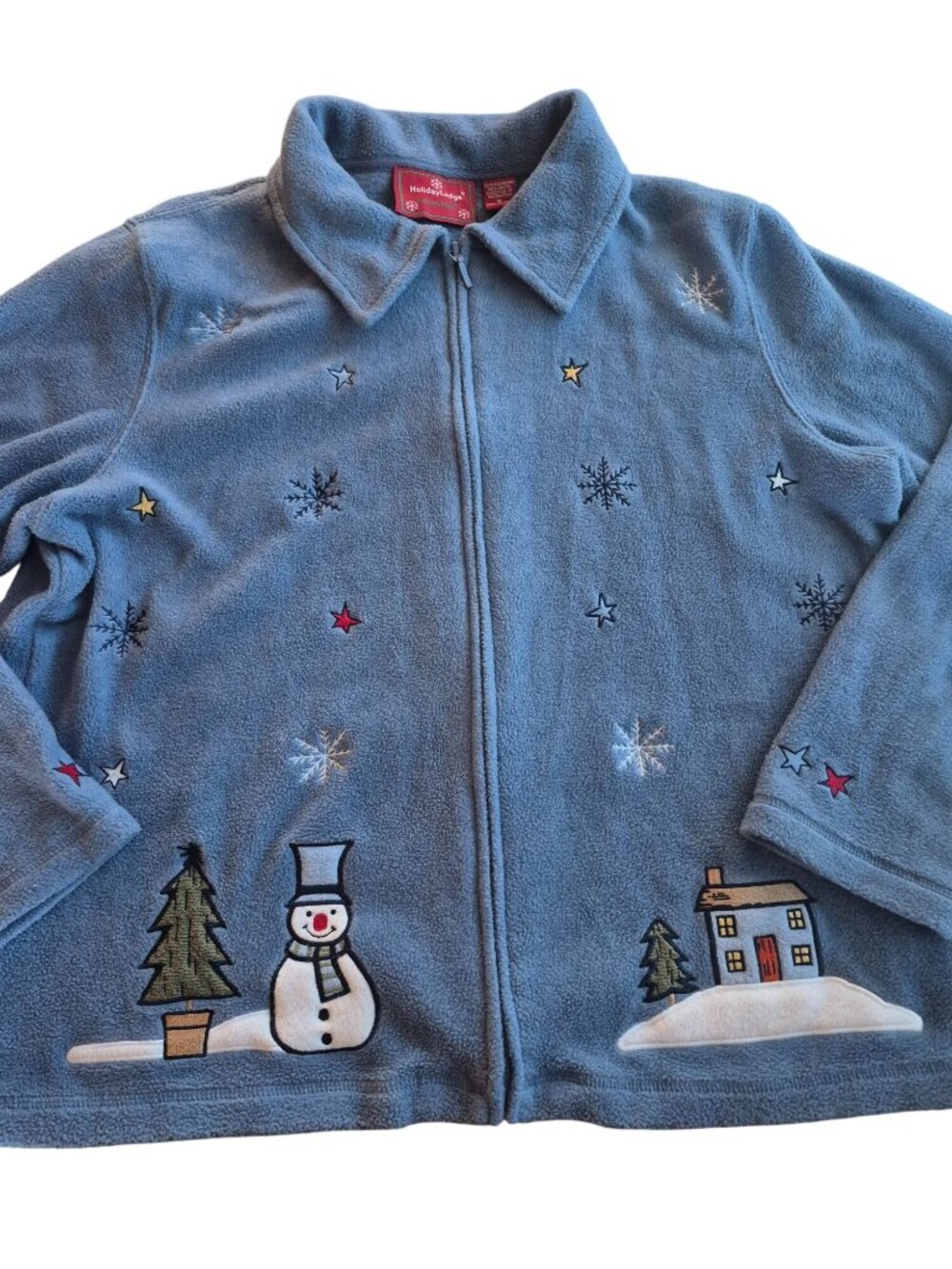 NorthCrest Holiday Lodge Fleece Jacket XL